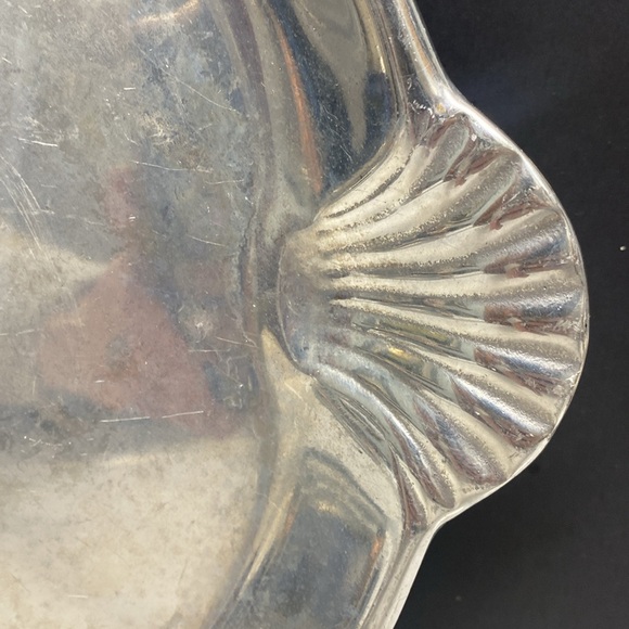 RWP The Wilton Co Armetale Shell Handled Tray Platter - Picture 4 of 15